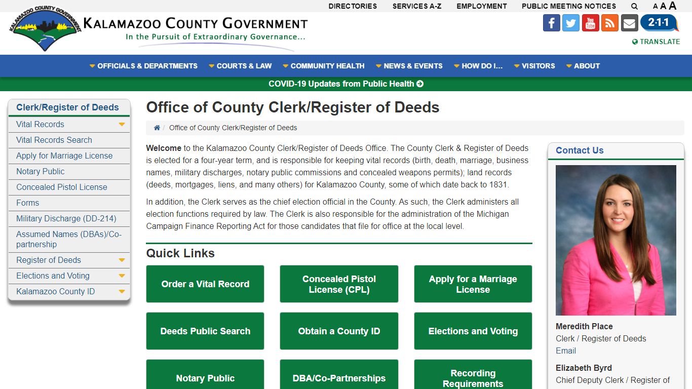 Office of County Clerk/Register of Deeds - Kalamazoo ...